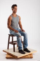 Whole Body Man Other White Casual Athletic Male Studio Poses